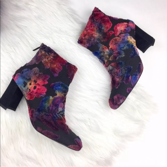Stuart Weitzman Shoes - STUART WEITZMAN Velvet Botanical Booties